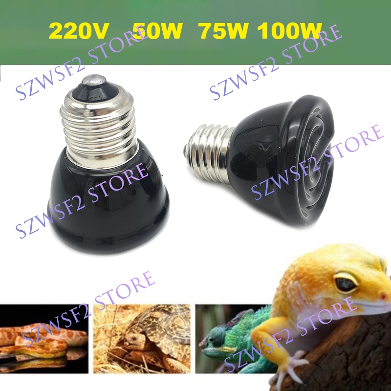 50W 75W 100W E27 Pet turtles R - Ceramic Heat Emitter ulasan dan harga