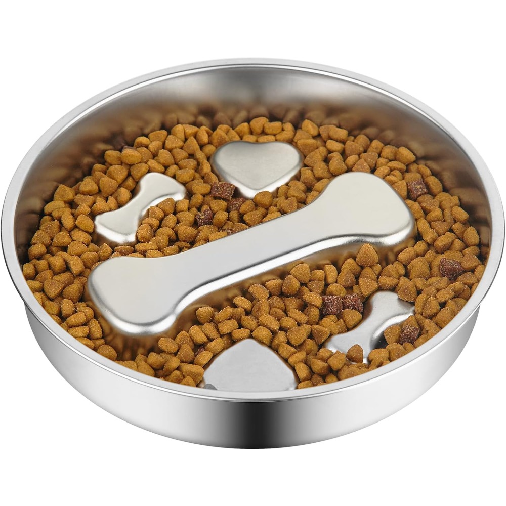 Slow Feeder Dog Bowl Stainless - Royal Canin Food Medium ulasan dan harga